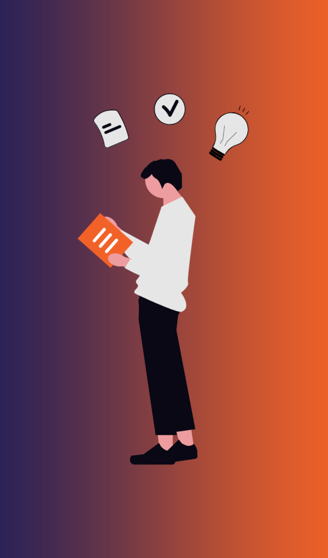 ebtymize Lab'de dijital kaynakları, yeni fikirleri ve öğrenilen stratejileri uygulayan profesyonel figürü illüstrasyonu.