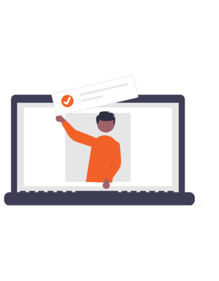 Google Reklamları ile belirlenen hedeflere ulaşıldığını ve dijital görünürlüğün artırıldığını gösteren profesyonel figür illüstrasyonu.