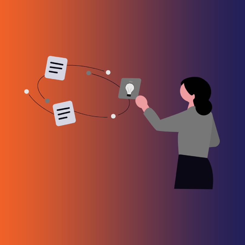 Analiz verilerine dayanarak anahtar kelime, teknik ve içerik optimizasyon stratejileri geliştiren profesyonel figürü illüstrasyonu.