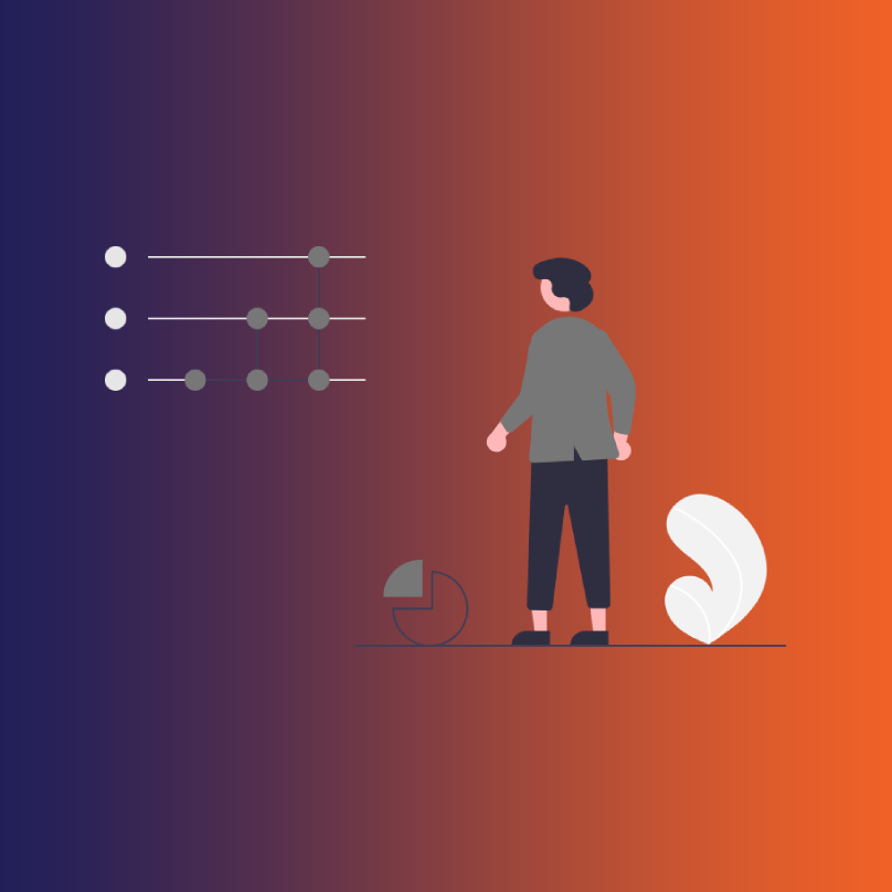 Sosyal medya aktivitelerinin büyüme ve etkileşim metriklerini grafiklerle analiz eden ve raporlama yapan profesyonel figürü illüstrasyonu.