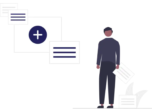 Webtymize Academy Insider Kanalı’nı temsil eden görsel; dijital kartlar ve artı simgesi etrafında duran bir kullanıcı, yeni içerik ve duyurulara erken erişimi simgeliyor.