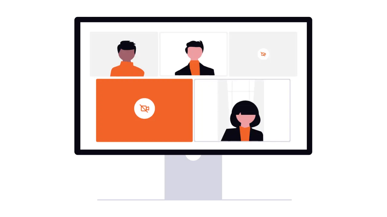 Webtymize Academy’de eğitmen ve katılımcıların canlı sınıflarda etkileşim kurduğu interaktif oturumları temsil eden illüstrasyon
