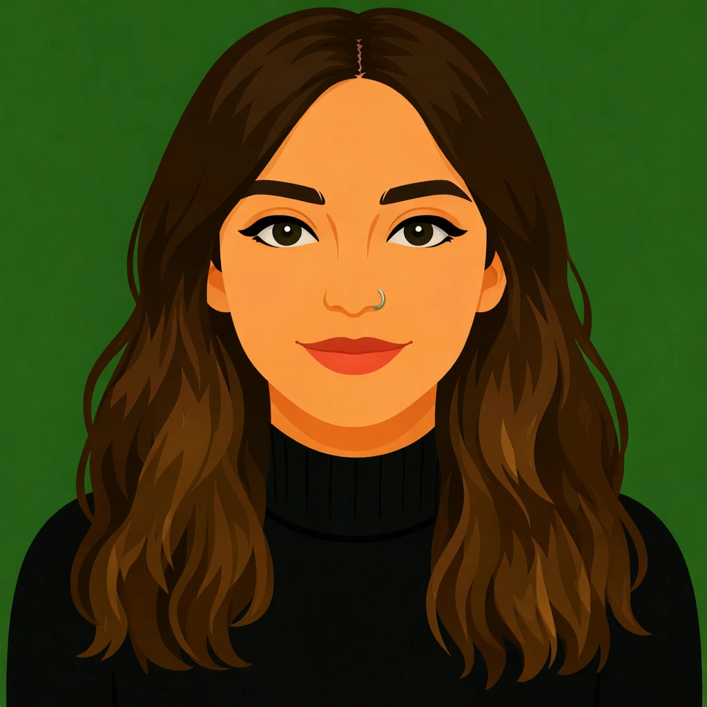 Webtymize Grafik Tasarım Ekibi Üyesi Halime Dudu Dağ Profil İllüstrasyonu